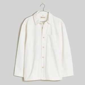 Madewell Denim Chore Jacket in Tile White